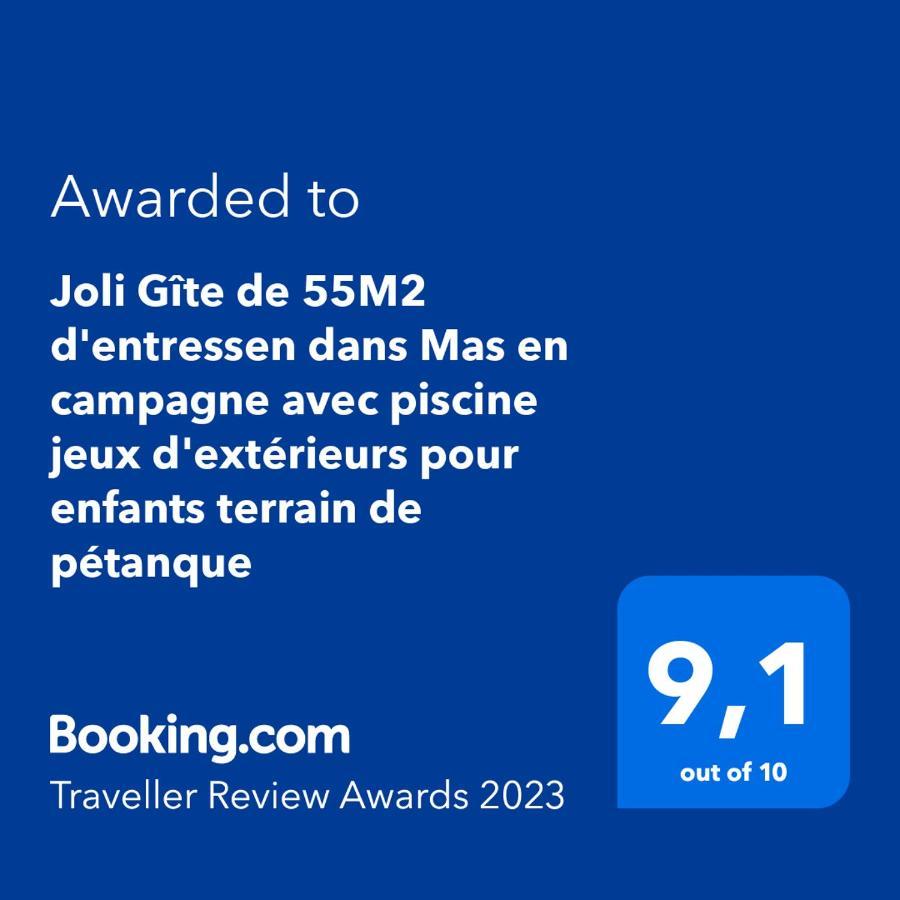 Offrez-Vous Un Sejour Dans Notre Gite A Entressen Une Grande Piscine Pour Se Rafraichir ,Un Espace De Jeux Pour Enfants Pour Des Heures De Divertissement Un Terrain De Petanque Pour Des Parties Endiablees Exterior foto